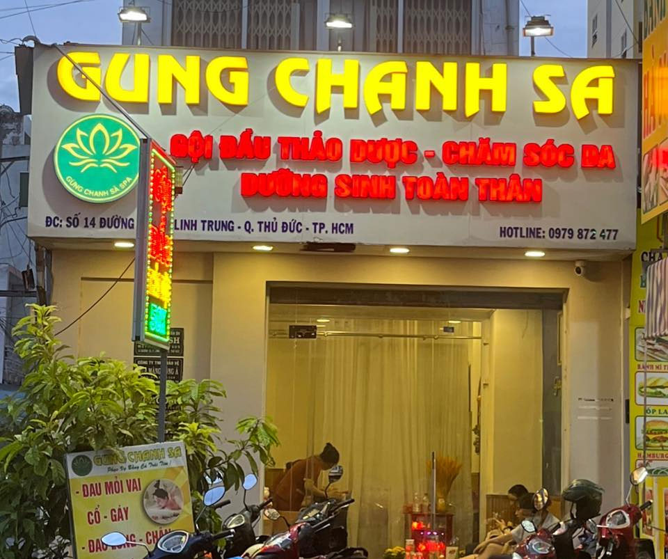 Bảng hiệu gội đầu dưỡng sinh