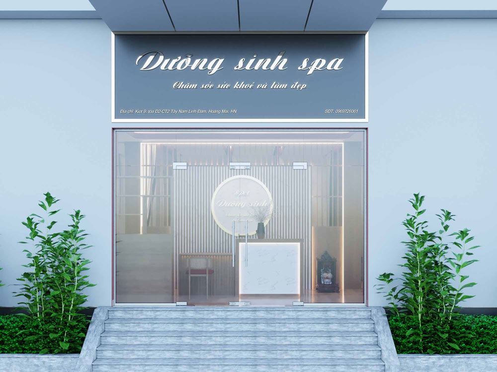 Thiết kế thi công tiệm spa dưỡng sinh