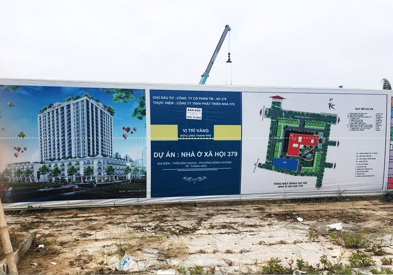 Dịch vụ in biển bạt công trình dự án